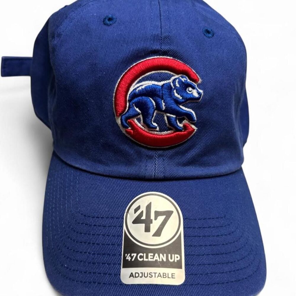 ’47 Chicago Cubs Clean Up Adjustable Strapback Hat Royal Blue
